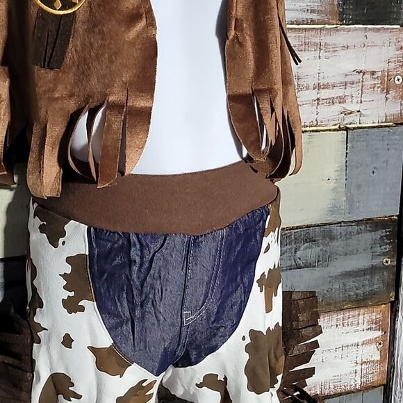 Cowboy Cowgirl Halloween Costume 6-12 Months - Picture 3 of 11